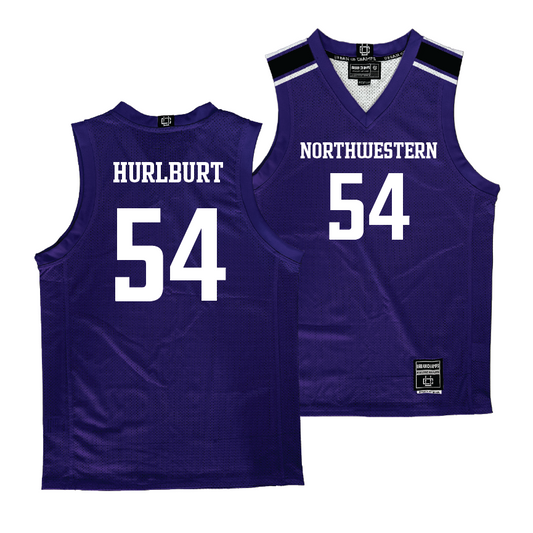 Northwestern Men's Purple Basketball Jersey - Gus Hurlburt #54