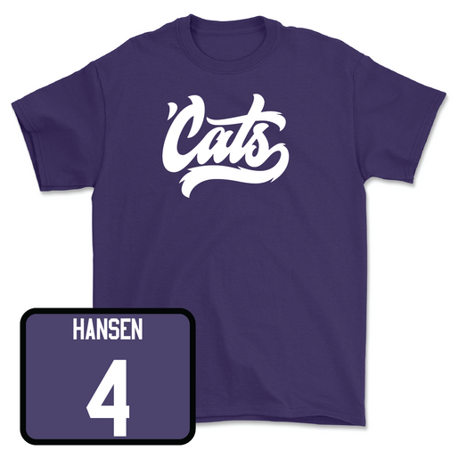Purple Women's Lacrosse 'Cats Tee  - Jane Hansen