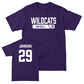 Northwestern Football Purple Staple Tee  - Qayvier Johnson