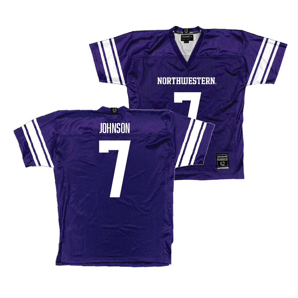 Purple Northwestern Football Jersey  - Calvin Johnson