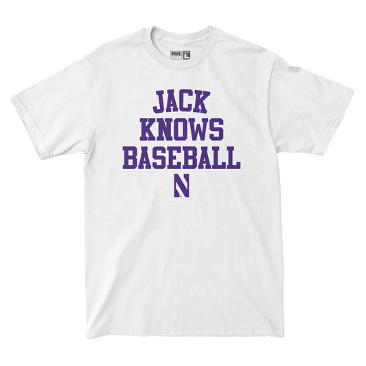 EXCLUSIVE RELEASE: Jack Lausch Knows Baseball White Tee