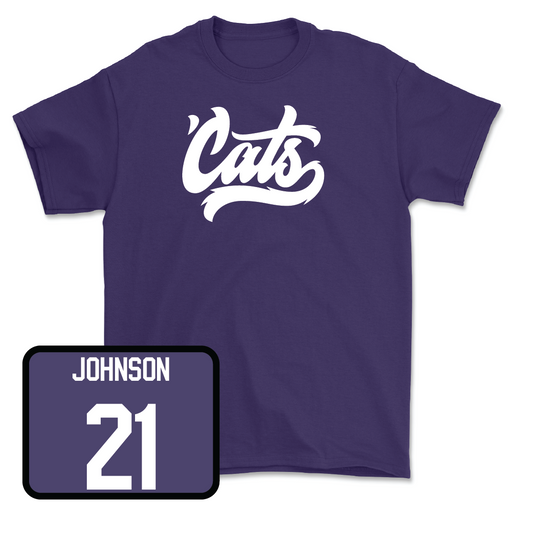 Purple Baseball 'Cats Tee - Will Johnson