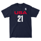 EXCLUSIVE RELEASE: 2024 USA U20 WLAX Team Navy Tee - Madison Smith