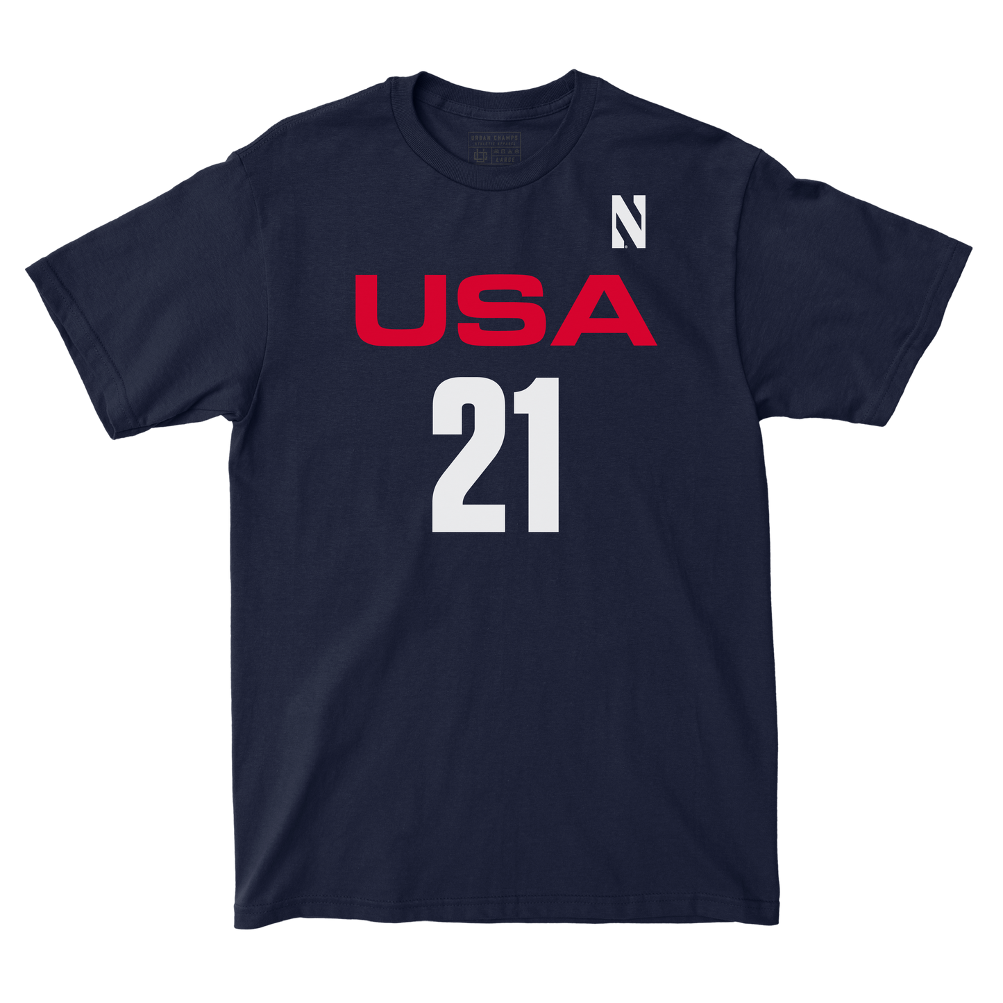 EXCLUSIVE RELEASE: 2024 USA U20 WLAX Team Navy Tee - Madison Smith