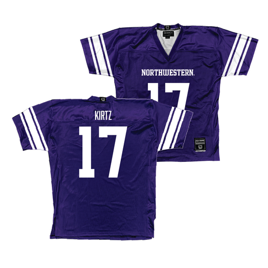 Purple Northwestern Football Jersey  - Bryce Kirtz