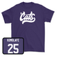 Purple Football 'Cats Tee - Caleb Komolafe
