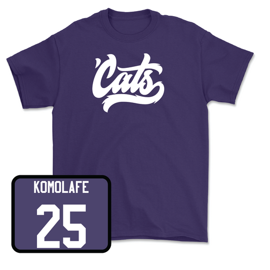 Purple Football 'Cats Tee - Caleb Komolafe