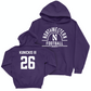 Northwestern Football Purple Arch Hoodie - Albert Kunickis III | #26