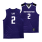 Northwestern Women's Purple Basketball Jersey - Caroline Lau | #2