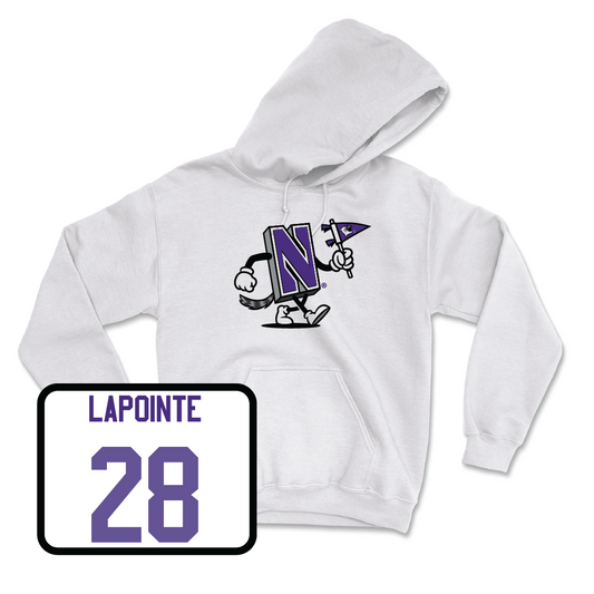 Women's Lacrosse White Mascot Hoodie - Taylor Lapointe