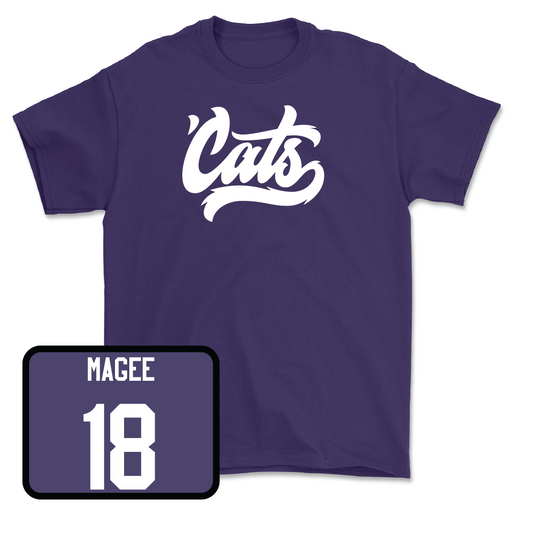 Purple Football 'Cats Tee - Camp Magee