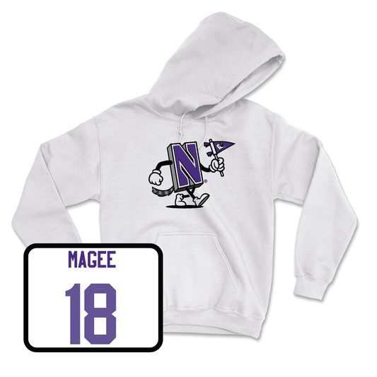 Football White Mascot Hoodie - Camp Magee