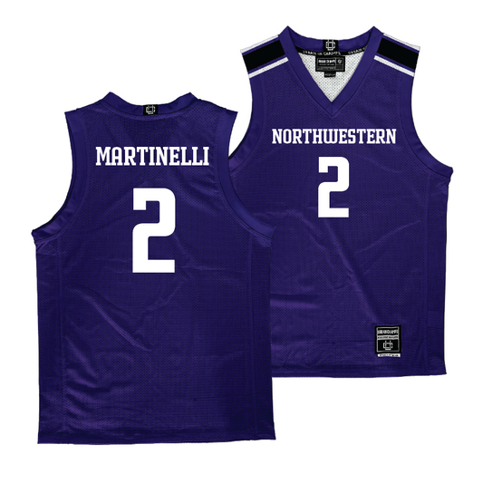 Northwestern Men's Purple Basketball Jersey - Nick Martinelli | #2