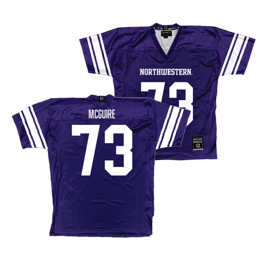 Purple Northwestern Football Jersey - Daniel McGuire