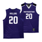 Northwestern Men's Purple Basketball Jersey - Justin Mullins | #20