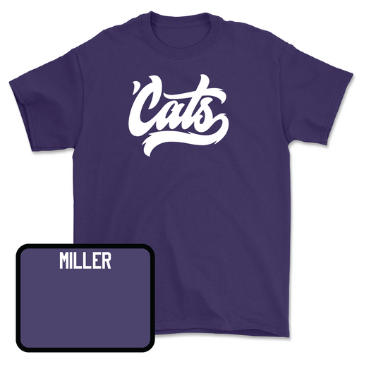 Purple Men's Tennis 'Cats Tee - Chad Miller