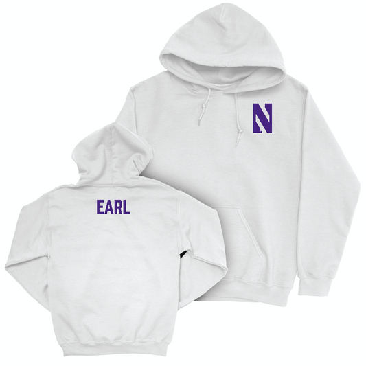 Northwestern Women's Cross Country White Logo Hoodie - Ava Earl Youth Small