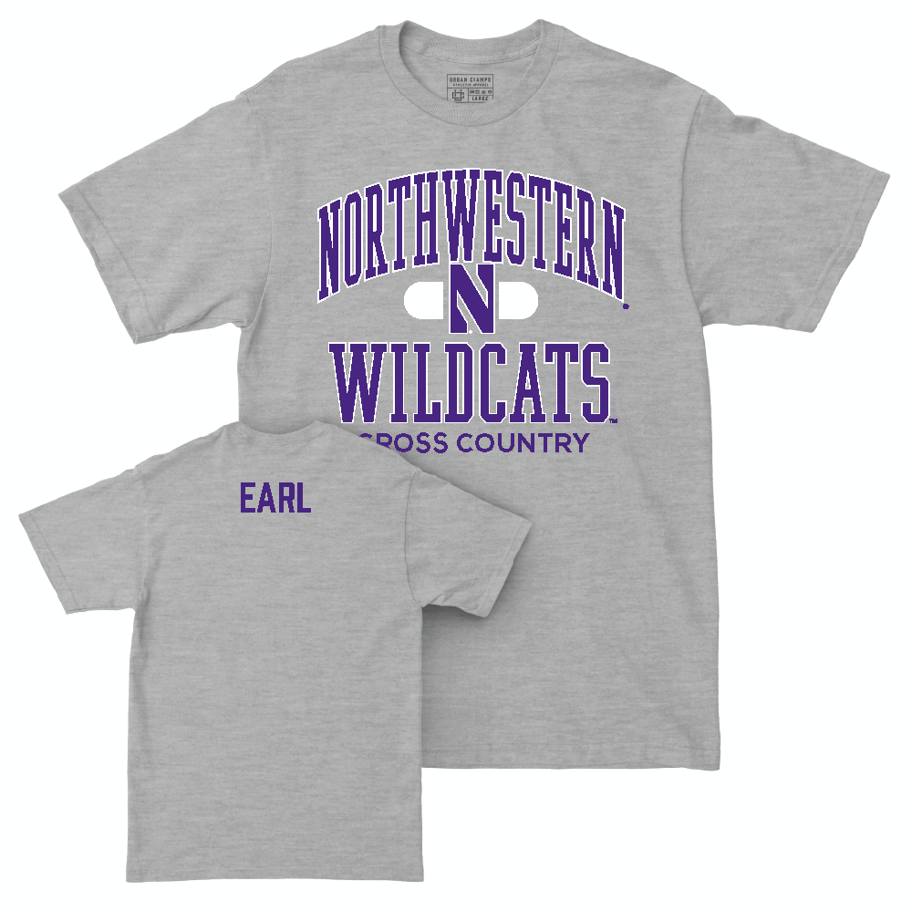 Northwestern Women's Cross Country Sport Grey Classic Tee - Ava Earl Youth Small