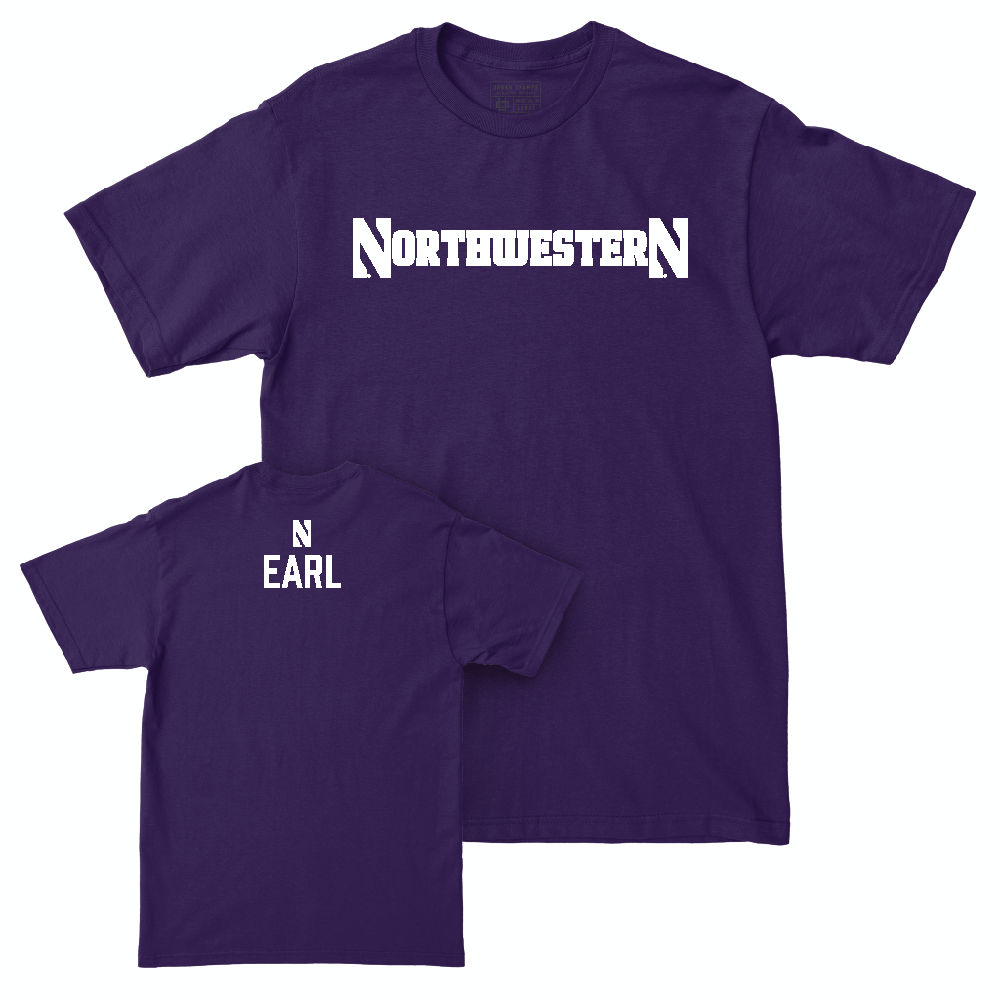 Northwestern Women's Cross Country Purple Sideline Tee - Ava Earl Youth Small