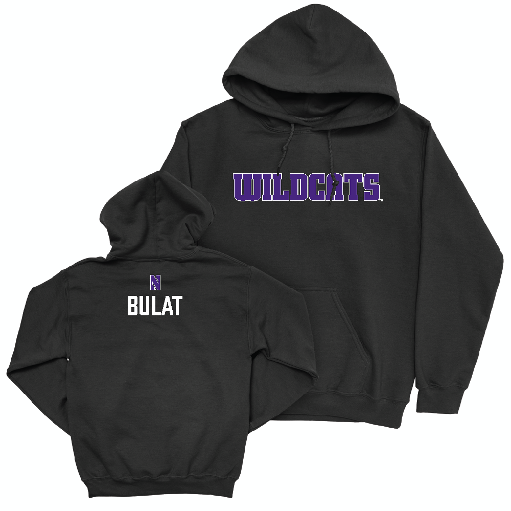 Northwestern Women's Cross Country Black Club Hoodie - Elizabeth Bulat Youth Small