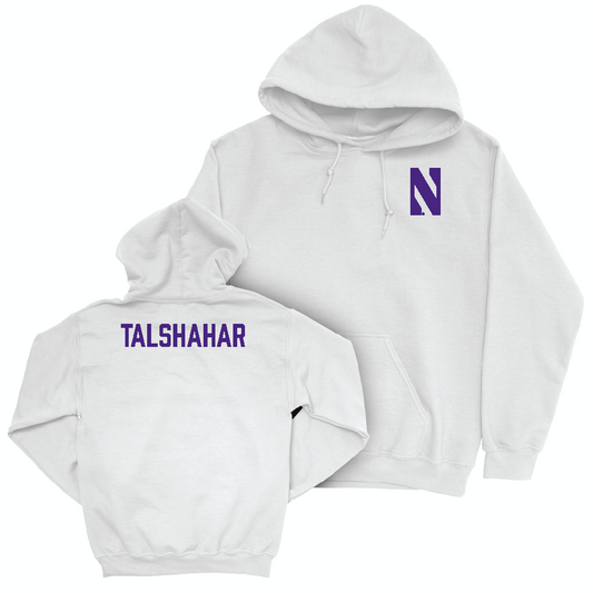 Northwestern Wrestling White Logo Hoodie - Frankie Talshahar Youth Small