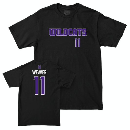 Northwestern Women's Basketball Black Club Tee - Hailey Weaver | #11 Youth Small