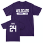 Northwestern Women's Fencing Purple Staple Tee - Karen Wang | #24