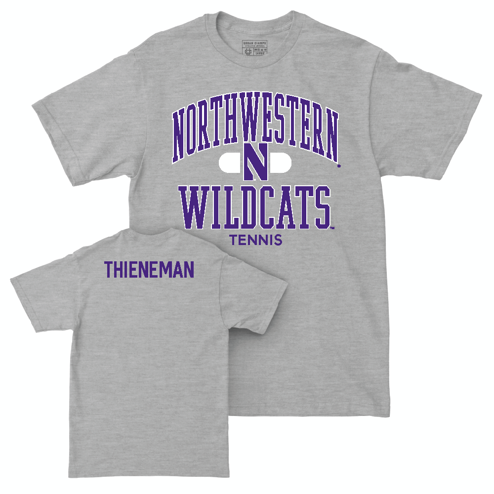 Northwestern Men's Tennis Sport Grey Classic Tee - Presley Thieneman Youth Small