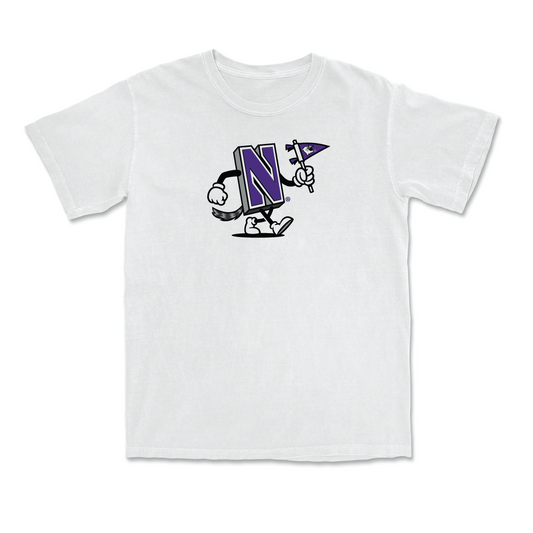 Women's Lacrosse White Mascot Comfort Colors Tee - Maddy Balter