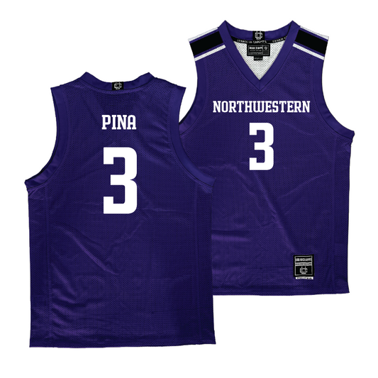 Northwestern Women's Purple Basketball Jersey - Maggie Pina | #3