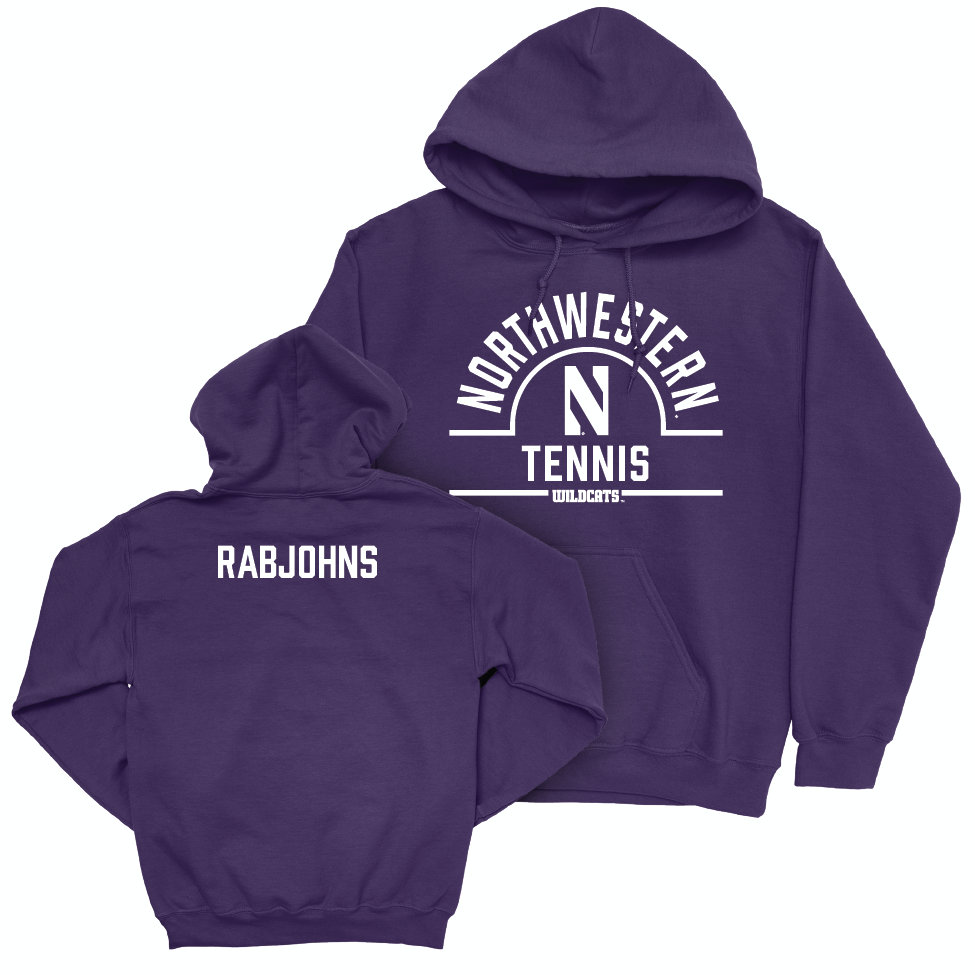 Northwestern Women's Tennis Purple Arch Hoodie  - Kiley Rabjohns