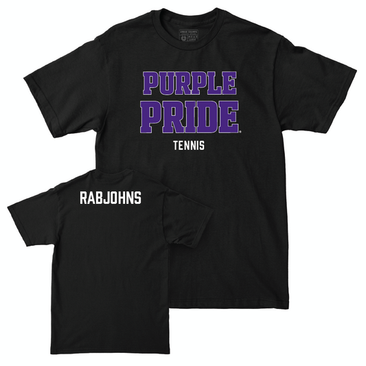 Northwestern Women's Tennis Black Purple Pride Tee  - Kiley Rabjohns