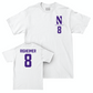 Northwestern Women's Basketball White Logo Comfort Colors Tee  - Kat Righeimer