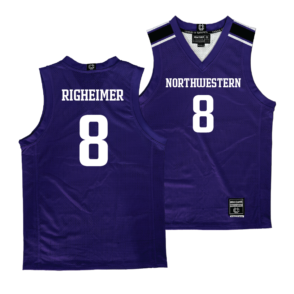 Northwestern Women's Purple Basketball Jersey  - Kat Righeimer