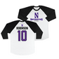 Northwestern Softball 3/4 Sleeve Raglan Tee - Kansas Robinson | #10