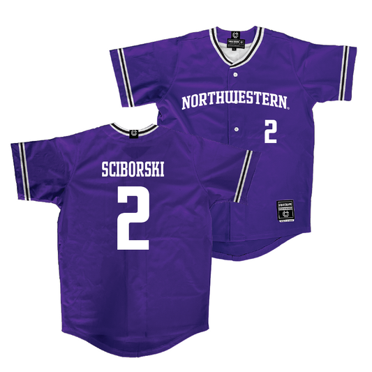 Northwestern Softball Purple Jersey - Lauren Sciborski | #2