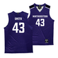 Northwestern Men's Purple Basketball Jersey - Blake Smith | #43