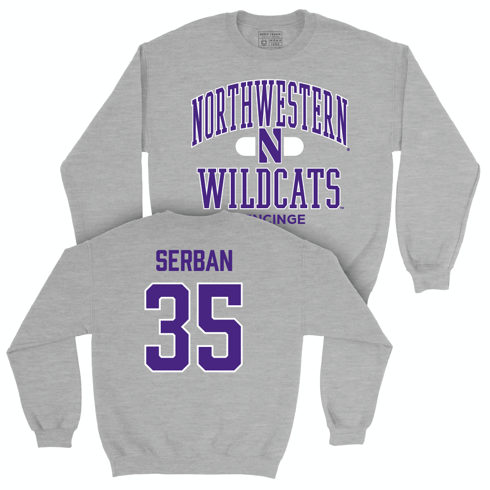 Northwestern Women's Fencing Sport Grey Classic Crew  - Samantha Serban