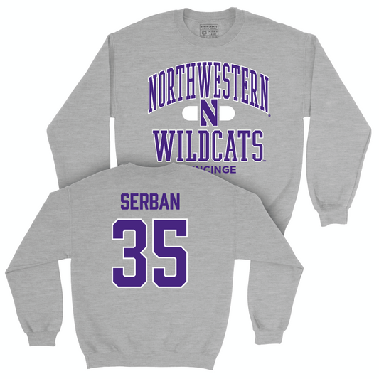 Northwestern Women's Fencing Sport Grey Classic Crew  - Samantha Serban