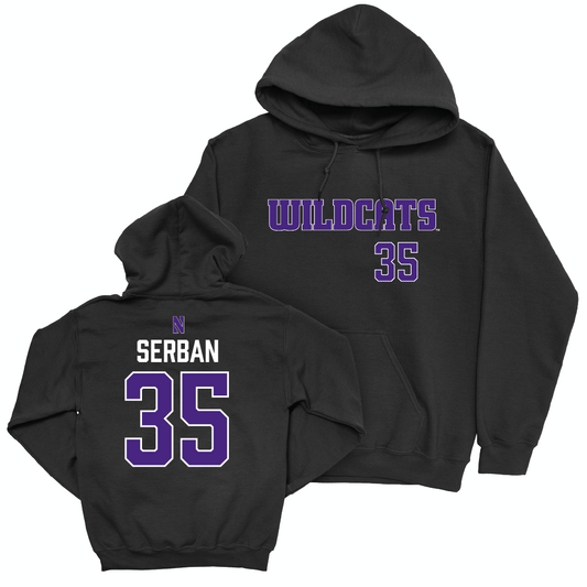 Northwestern Women's Fencing Black Club Hoodie  - Samantha Serban