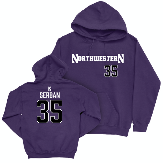 Northwestern Women's Fencing Purple Sideline Hoodie  - Samantha Serban