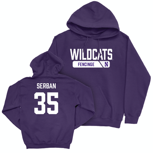 Northwestern Women's Fencing Purple Staple Hoodie  - Samantha Serban