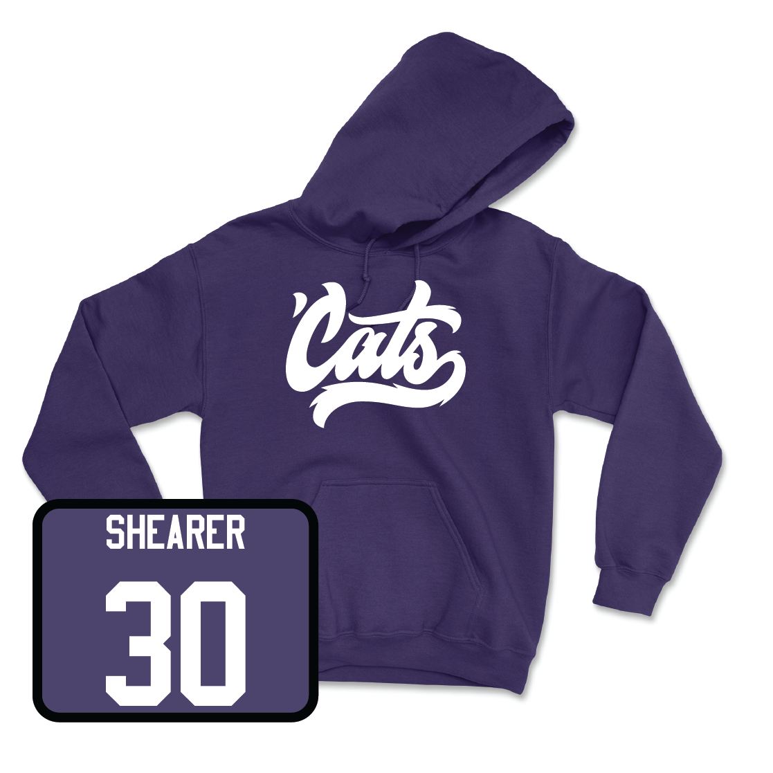 Purple Baseball 'Cats Hoodie - Garrett Shearer