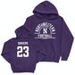 Northwestern Football Purple Arch Hoodie - Cole Shivers | #23