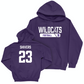 Northwestern Football Purple Staple Hoodie - Cole Shivers | #23