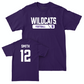 Northwestern Football Purple Staple Tee - Evan Smith | #12