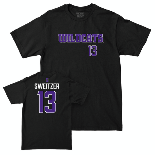 Northwestern Women's Lacrosse Black Club Tee  - Delaney Sweitzer