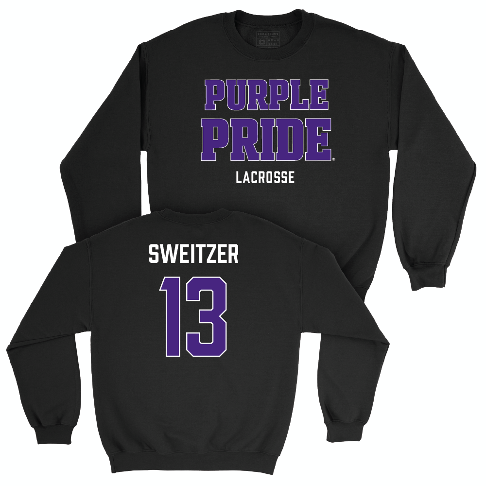 Northwestern Women's Lacrosse Black Purple Pride Crew  - Delaney Sweitzer