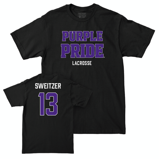 Northwestern Women's Lacrosse Black Purple Pride Tee  - Delaney Sweitzer
