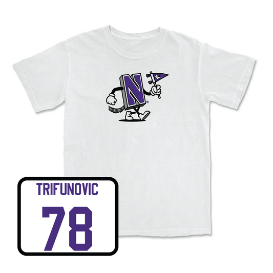 Football White Mascot Comfort Colors Tee - Luka Trifunovic